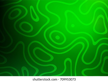Light Green vector indian curved background. Modern geometrical abstract illustration with doodles. Brand-new design for your business.