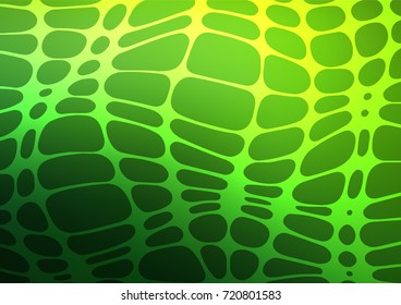 Light Green vector indian curved background. Doodles on blurred abstract background with gradient. The best blurred design for your business.