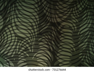 Light Green vector indian curved background. Glitter abstract illustration with doodles and Zen tangles. The best blurred design for your business.