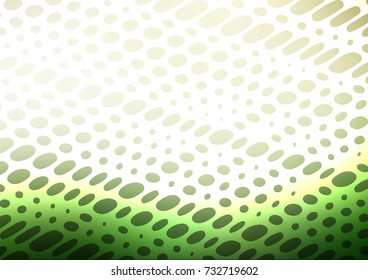 Light Green vector indian curved pattern. Decorative shining illustration with doodles on abstract template. The doodle design can be used for your web site.