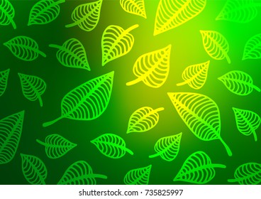 Light Green vector indian curved template. A completely new color illustration in doodle style. A new texture for your design.