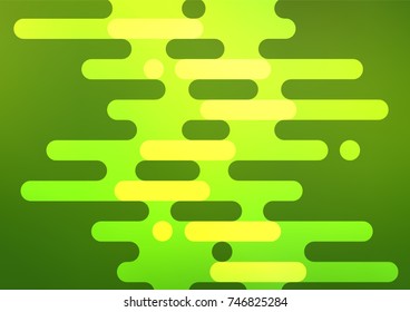 Light Green vector indian curved pattern. Sketchy hand drawn doodles on blurred background. The pattern can be used for coloring books and pages for kids.
