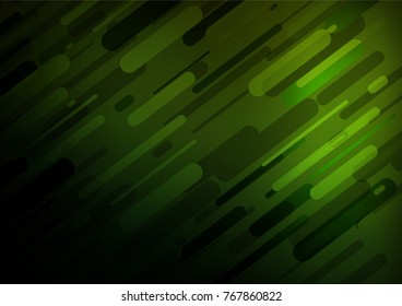 Light Green vector indian curved template. Brand-new colored illustration in blurry style with doodles. Brand-new style for your business design.