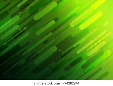 Light Green vector indian curved pattern. Ethnic elegant natural pattern with gradient. Hand painted design for web, wrapping, wallpaper.