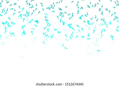 Light Green vector layout with bent lines. Geometric illustration in abstract style with gradient.  New composition for your brand book.