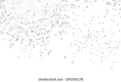 Light Green vector layout with bright stars. Shining colored illustration with stars. The pattern can be used for new year ad, booklets.