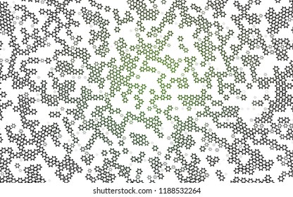 Light Green vector layout with bright stars. Glitter abstract illustration with colored stars. The pattern can be used for websites.