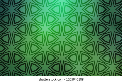 Light Green vector layout with bright stars. Blurred decorative design in simple style with stars. Smart design for your business advert.