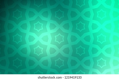 Light Green vector layout with bright stars. Shining colored illustration with stars. Smart design for your business advert.