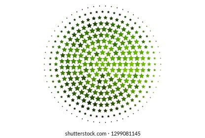 Light Green vector layout with bright stars. Blurred decorative design in simple style with stars. Best design for your ad, poster, banner.