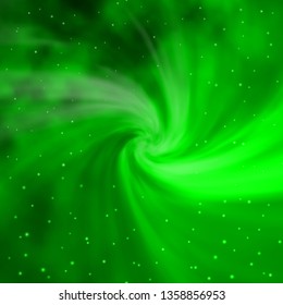 Light Green vector layout with bright stars. Modern geometric abstract illustration with stars. Pattern for wrapping gifts.