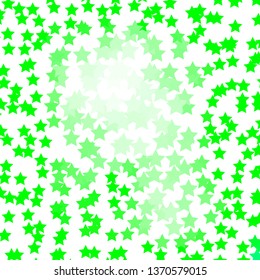 Light Green vector layout with bright stars. Colorful illustration with abstract gradient stars. Theme for cell phones.
