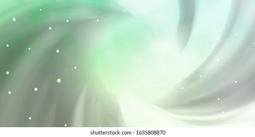 Light Green vector layout with bright stars. Decorative illustration with stars on abstract template. Pattern for new year ad, booklets.