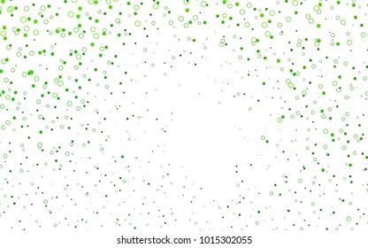 Light Green vector  layout with circle shapes. Abstract illustration with colored bubbles in nature style. New design for ad, poster, banner of your website.