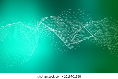 Light Green vector layout with circle shapes. Abstract illustration with colored bubbles in nature style. Completely new template for your brand book.