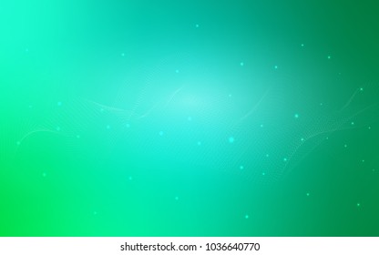 Light Green vector layout with circle shapes. Modern abstract illustration with colorful water drops. The pattern can be used for aqua ad, booklets.