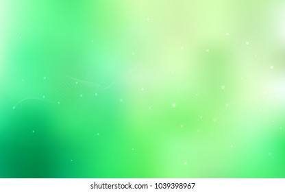 Light Green vector layout with circle shapes. Beautiful colored illustration with blurred circles in nature style. Beautiful design for your business natural advert.