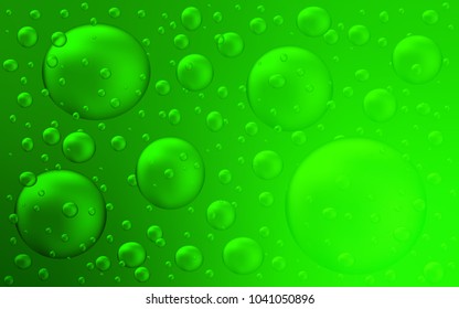 Light Green vector layout with circle shapes. Blurred decorative design in abstract style with bubbles. Completely new template for your brand book.