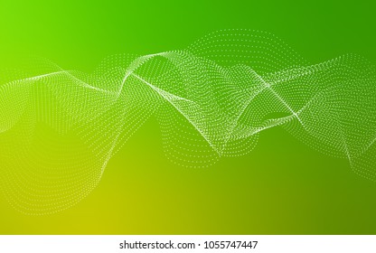 Light Green vector layout with circle shapes. Abstract illustration with colored bubbles in nature style. Beautiful design for your business natural advert.