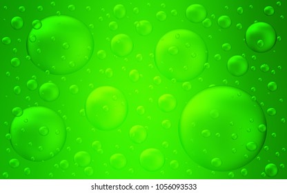 Light Green vector layout with circle shapes. Illustration with set of shining colorful abstract circles. The pattern can be used for ads, leaflets of liquid.
