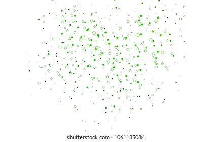 Light Green vector  layout with circle shapes. Modern abstract illustration with colorful water drops. New design for ad, poster, banner of your website.