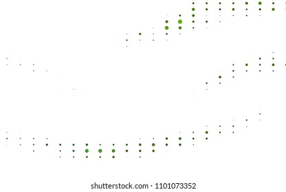 Light Green vector  layout with circle shapes. Blurred bubbles on abstract background with colorful gradient. The pattern can be used for aqua ad, booklets.