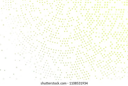 Light Green vector  layout with circle shapes. Blurred decorative design in abstract style with bubbles. The pattern can be used for aqua ad, booklets.