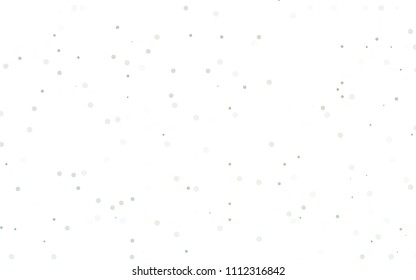 Light Green vector  layout with circle shapes. Modern abstract illustration with colorful water drops. The pattern can be used for aqua ad, booklets.