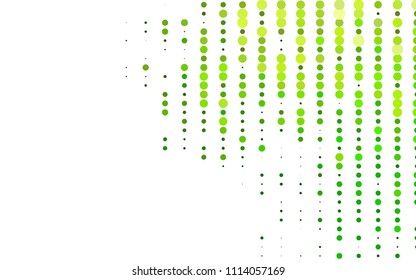 Light Green vector  layout with circle shapes. Illustration with set of shining colorful abstract circles. Completely new template for your brand book.