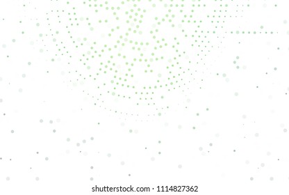 Light Green vector  layout with circle shapes. Illustration with set of shining colorful abstract circles. The pattern can be used for ads, leaflets of liquid.