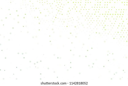 Light Green vector  layout with circle shapes. Beautiful colored illustration with blurred circles in nature style. Pattern can be used as texture of water, rain drops.