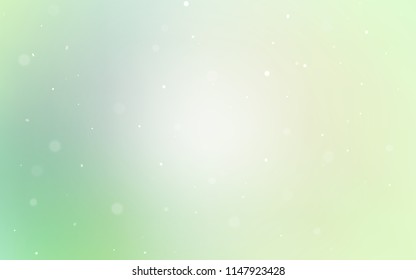 Light Green vector layout with circle shapes. Abstract illustration with colored bubbles in nature style. New design for ad, poster, banner of your website.