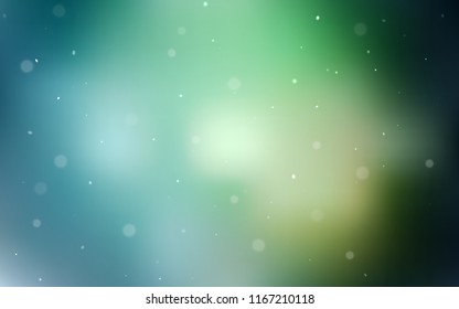 Light Green vector layout with circle shapes. Blurred decorative design in abstract style with bubbles. New design for ad, poster, banner of your website.