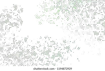 Light Green vector layout with circle shapes. Abstract illustration with colored bubbles in nature style. Pattern for ads, booklets.