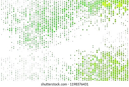 Light Green vector layout with circle shapes. Glitter abstract illustration with blurred drops of rain. Template for your brand book.