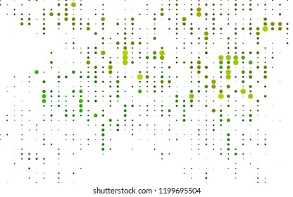 Light Green vector layout with circle shapes. Modern abstract illustration with colorful water drops. Design for business adverts.