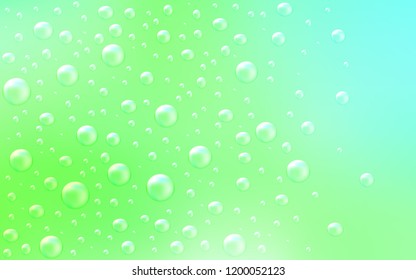Light Green vector layout with circle shapes. Abstract illustration with colored bubbles in nature style. The pattern can be used for ads, leaflets of liquid.