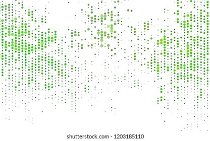 Light Green vector layout with circle shapes. Illustration with set of shining colorful abstract circles. Pattern for ads, leaflets.