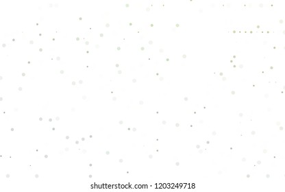 Light Green vector  layout with circle shapes. Abstract illustration with colored bubbles in nature style. Completely new template for your brand book.