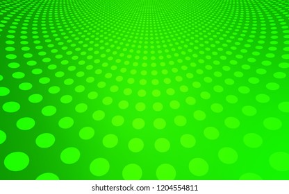Light Green vector layout with circle shapes. Modern abstract illustration with colorful water drops. Pattern can be used as texture of wallpapers.