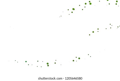 Light Green vector layout with circle spots. Blurred decorative design in abstract style with bubbles. Pattern of water, rain drops.