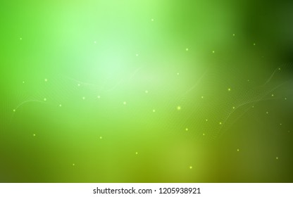 Light Green vector layout with circle shapes. Blurred decorative design in abstract style with bubbles. The pattern can be used for aqua ad, booklets.