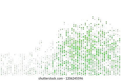 Light Green vector layout with circle shapes. Abstract illustration with colored bubbles in nature style. Design for business adverts.