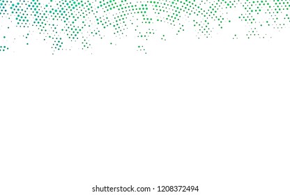 Light Green vector layout with circle shapes. Glitter abstract illustration with blurred drops of rain. Pattern of water, rain drops.