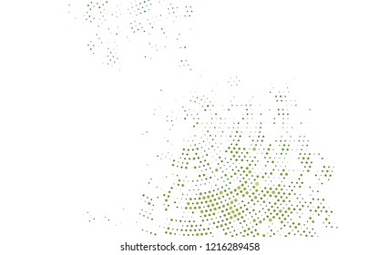 Light Green vector layout with circle shapes. Blurred decorative design in abstract style with bubbles. Design for posters, banners.