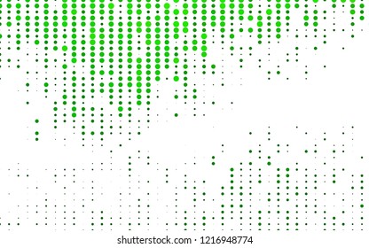 Light Green vector layout with circle shapes. Blurred bubbles on abstract background with colorful gradient. Template for your brand book.
