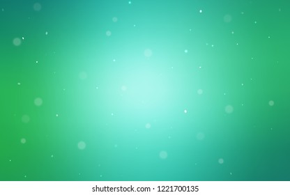 Light Green vector layout with circle shapes. Illustration with set of shining colorful abstract circles. Pattern can be used for futuristic ad, booklets.