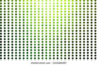Light Green vector layout with circle shapes. Blurred bubbles on abstract background with colorful gradient. Pattern for ads, leaflets.