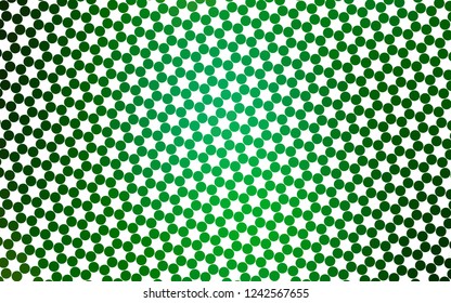 Light Green vector layout with circle shapes. Blurred bubbles on abstract background with colorful gradient. Design for posters, banners.