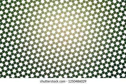 Light Green vector layout with circle shapes. Glitter abstract illustration with blurred drops of rain. Pattern for ads, leaflets.